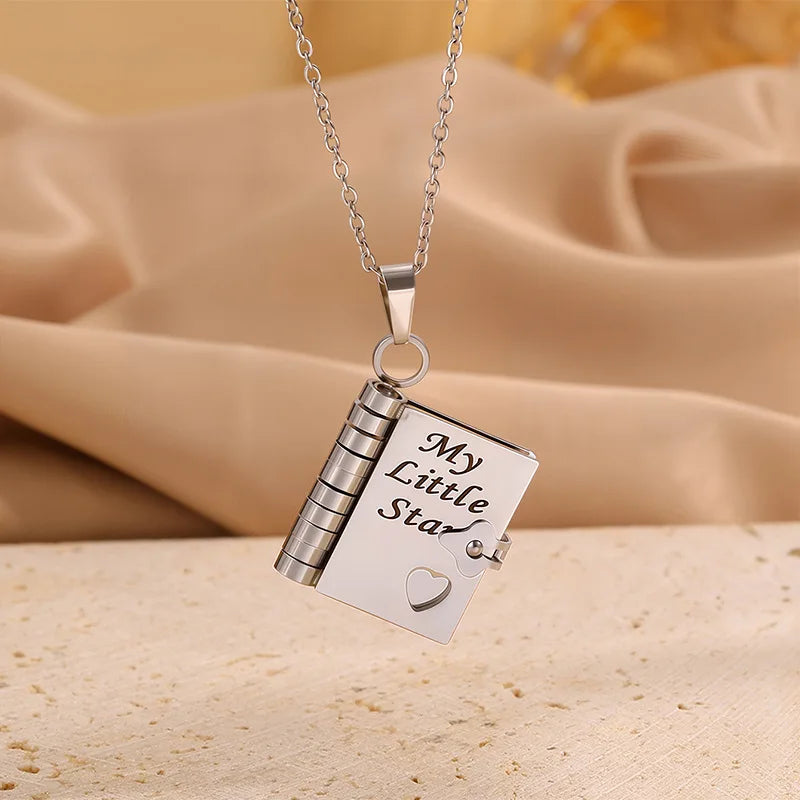 Celebrate Your Bond with the My Little Star Love Book Necklace - A Timeless Gift for Your Daughter's Special Moments