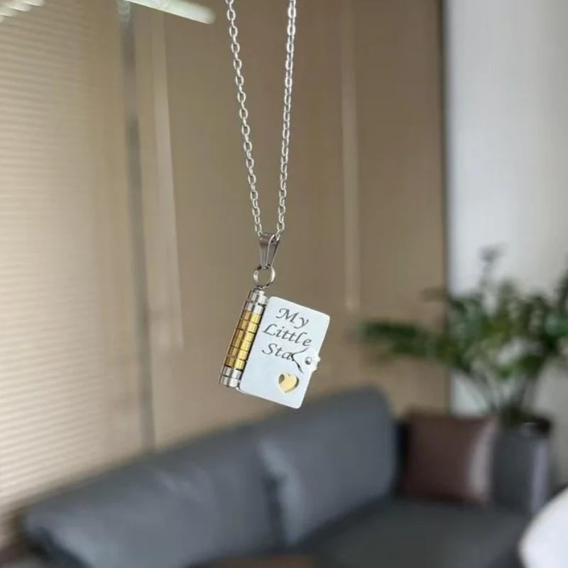 Celebrate Your Bond with the My Little Star Love Book Necklace - A Timeless Gift for Your Daughter's Special Moments