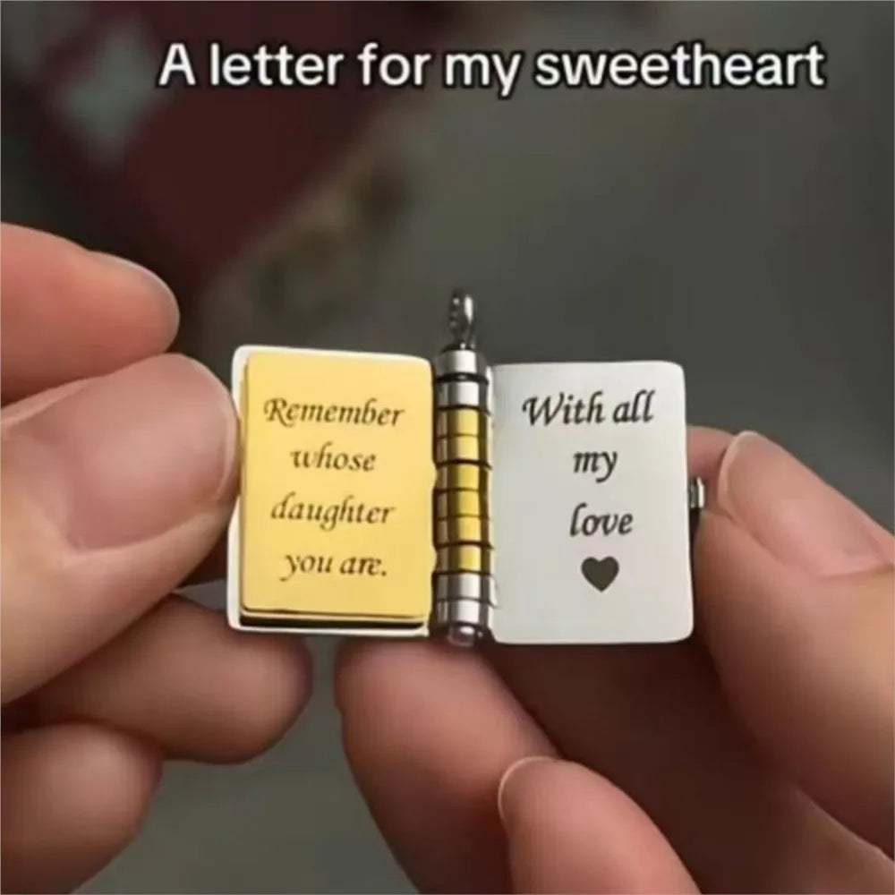 Celebrate Your Bond with the My Little Star Love Book Necklace - A Timeless Gift for Your Daughter's Special Moments
