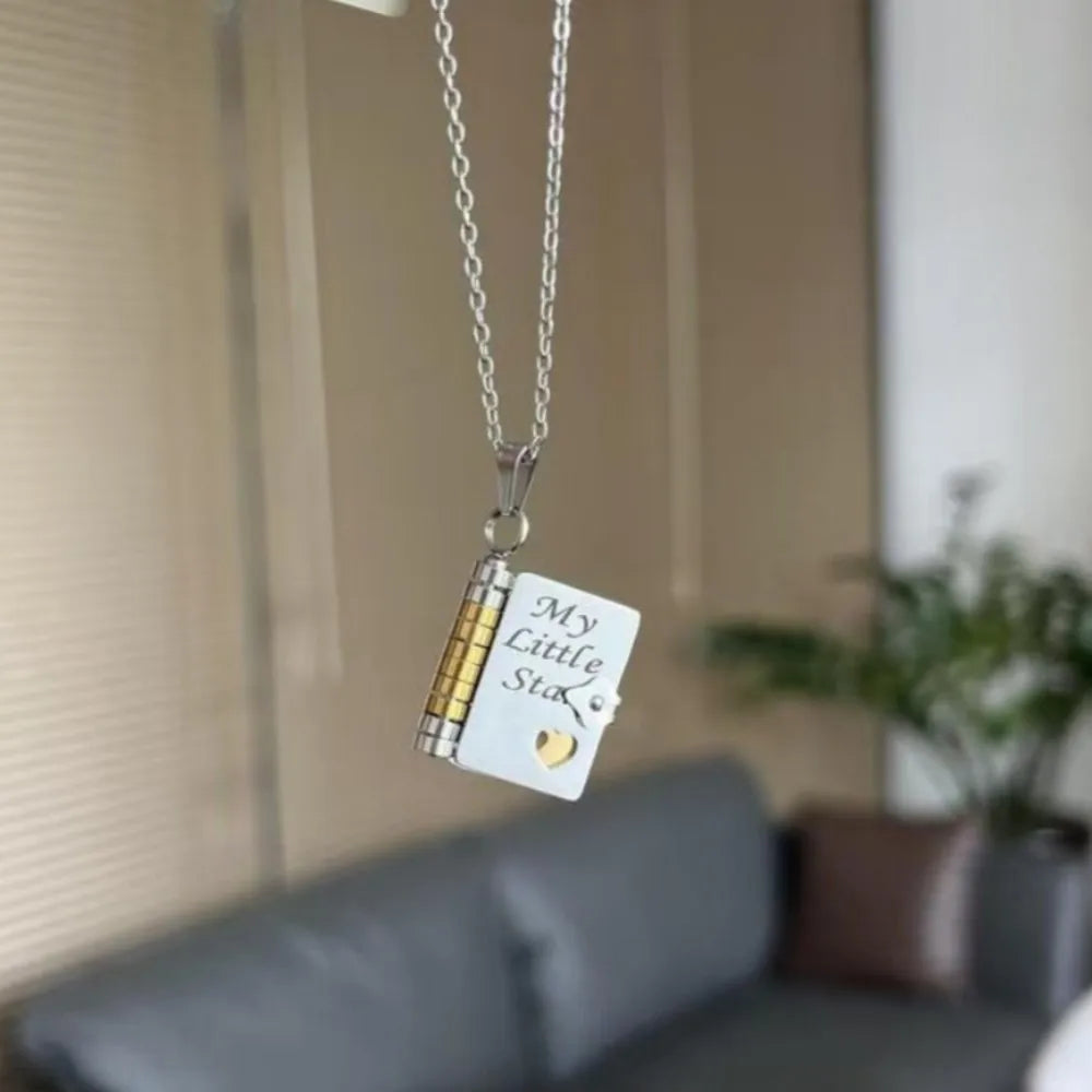 Celebrate Your Bond with the My Little Star Love Book Necklace - A Timeless Gift for Your Daughter's Special Moments